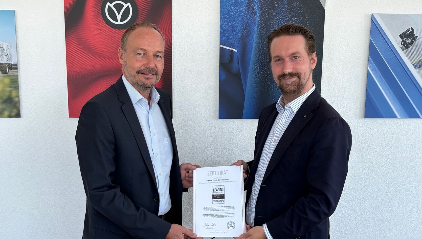 Mewa Österreich als „LEADING EMPLOYER Österreich 2025“ ausgezeichnet
